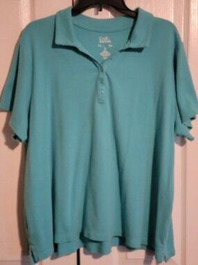 Croft & Barrow Polo Women’s 2XL Light Blue Short Sleeve Classic Top